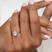 AVOCA 1.50ct | Oval Solitaire Lab Grown Diamond Engagement Ring in 18ct Gold
