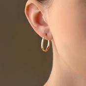 Bard Hoop Earrings - 20mm | 9ct Gold image