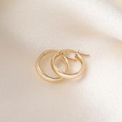 Bard Hoops 10mm | 9ct Gold