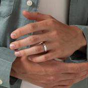 CAMPBELL | Men's Diamond Engagement Ring in 9ct White Gold image