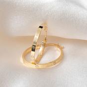Cherie Hoop Earrings - 20mm | 9ct Gold