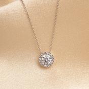 Circle of Life Necklace | 9ct White Gold