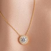 Circle of Light Necklace | 9ct Gold image