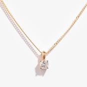 Classic Natural Diamond Necklace 0.30ct | 9ct Gold