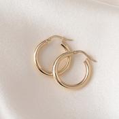 Cleo Hoop Earrings - 15mm | 14ct Gold image