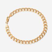 Conan | 9ct Gold Gents Curb Medium Weight Bracelet