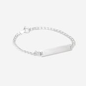 Curb Identity Baby Bracelet | Sterling Silver