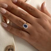 DAISY 2.00ct | Diamond &amp; Sapphire Ring