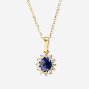 Daydream Sapphire &amp; Diamond Necklace | 18ct Gold