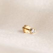 Diamond Bezel Piercing | 9ct Gold and Natural Diamond