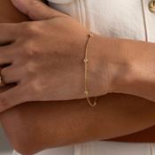 Natural Diamond Drops Bracelet 0.40ct | 18ct Gold