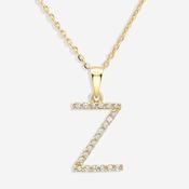 Diamond Initial Necklace | 9ct Gold