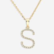 Diamond -S- Necklace | 9ct Gold
