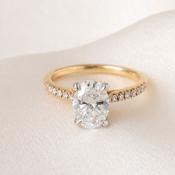 DIVINITY 2.20ct | Oval Solitaire Lab Grown Diamond Engagement Ring in 18ct Gold