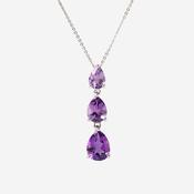 Draíocht | Amethyst Necklace in 9ct White Gold