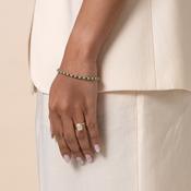 DREAM - Emerald | Lab Grown Diamond Tennis Bracelet in 10ct Gold image