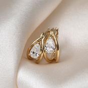 DUAL | Lab Grown Diamond Hoop Earrings in 9ct Gold