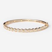 ELSIE | Lab Grown Diamond Bangle in 9ct Gold
