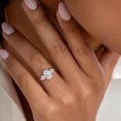 ELYSIAN 2ct | Oval 3-Stone Lab Grown Diamond Engagement Ring in Platinum image