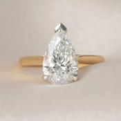 ENYA 3ct | Pear Cut Lab Grown Diamond Engagement Ring image