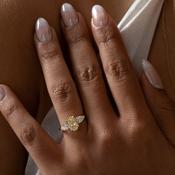 ERIN | Lab Grown Yellow Diamond Engagement Ring in 18ct Gold image