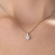 EVE - 1ct | Lab Grown Diamond Necklace in 18ct White Gold image