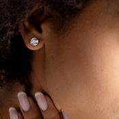 EVE - 3ct | Lab Grown Diamond Studs in 18ct White Gold image