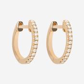 EVERMORE - 10mm | Diamond Huggies in 9ct Gold
