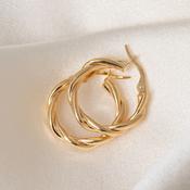 Fierce Hoop Earrings 15mm | 9ct Gold image