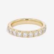 Fishtail 1ct | Lab Grown Diamond Eternity Ring in 18ct Gold image