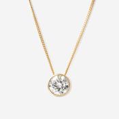 FREDA 0.50ct | Round Lab Grown Diamond Necklace in 9ct Gold