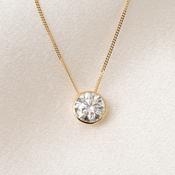 FREDA 0.70ct | Round Lab Grown Diamond Necklace in 9ct Gold