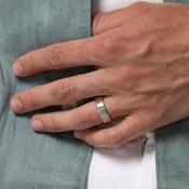 GIBSON 6mm | Men's Wedding Ring in 9ct White Gold image
