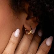 Golden Loop Hoop Earrings | 9ct Gold
