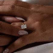 HAVEN 2ct | Radiant Solitaire Lab Grown Diamond Engagement Ring in 18ct Gold image