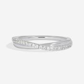 HOLLAND | Natural Diamond Wedding Ring in 18ct White Gold image