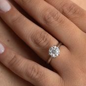 IMPERIAL 1.70ct | Round Solitaire Lab Grown Diamond Engagement Ring in Platinum image