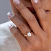 IMPERIAL 2ct | Round Solitaire Lab Grown Diamond Engagement Ring in 18ct Gold image