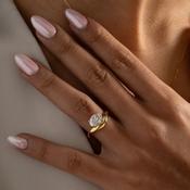 IRENE 1.50ct | Oval Solitaire Lab Grown Diamond Engagement Ring in 18ct Gold