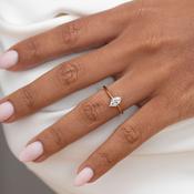 ISLA 0.50ct | Marquise Solitaire Lab Grown Diamond Engagement Ring in 18ct Gold image