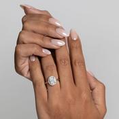 JULIETTE 2ct | Oval Halo Lab Grown Diamond Engagement Ring in Platinum image