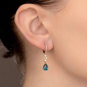 Laguna | London Blue Topaz Earrings in 9ct Gold image