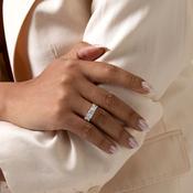 LUMI | Lab Grown Diamond Wedding Ring in 18ct Gold image