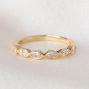 MARLA | Natural Diamond Wedding Ring in 18ct Gold image