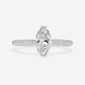 MILLIE 1.15ct | Solitaire Marquise Lab Grown Diamond Engagement Ring in Platinum