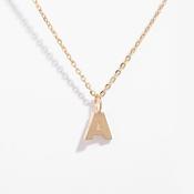 Mini Gold Initial Necklace | 9ct Gold