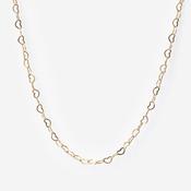 Mini Open Heart Necklace | 9ct Gold Chain image