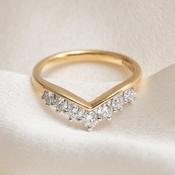 MONA 0.50ct | Lab Grown Diamond Wedding Ring in 18ct Gold image