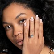 Monaco 4ct | Oval Solitaire Lab Grown Diamond Engagement Ring in 18ct Gold image