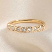 MONROE | Natural Diamond Wedding Ring in 18ct Gold image